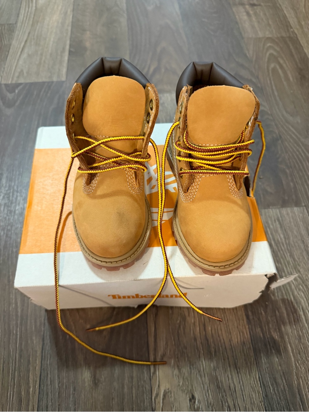 Timberland Kids Wheat Tan Lace-Up Work Boots